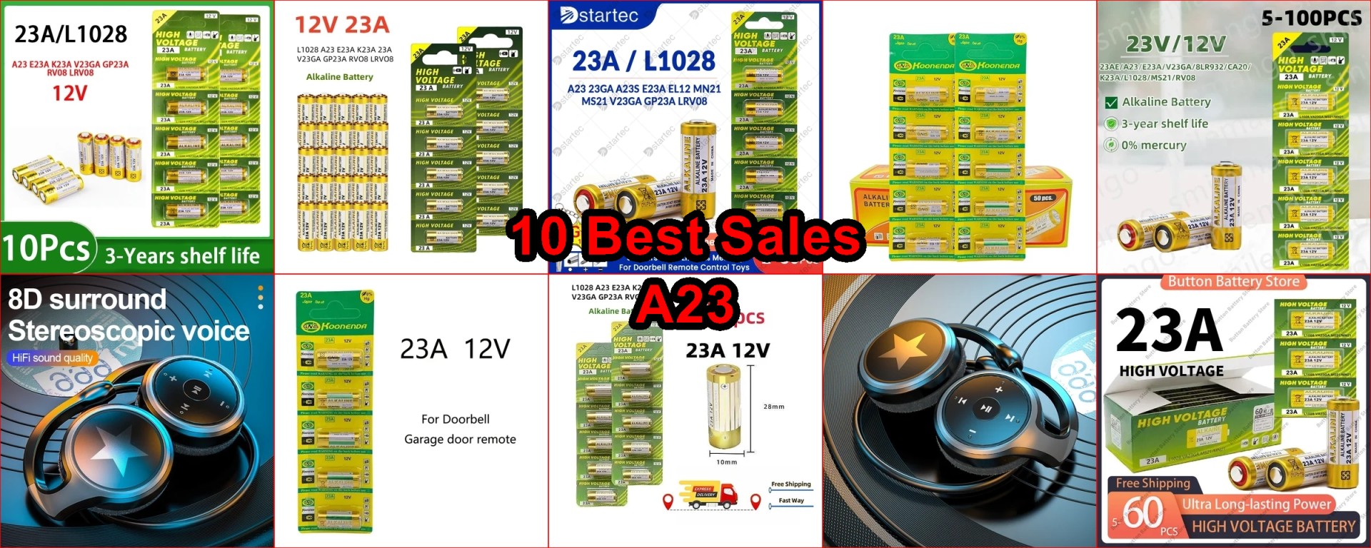 12V alkaline battery