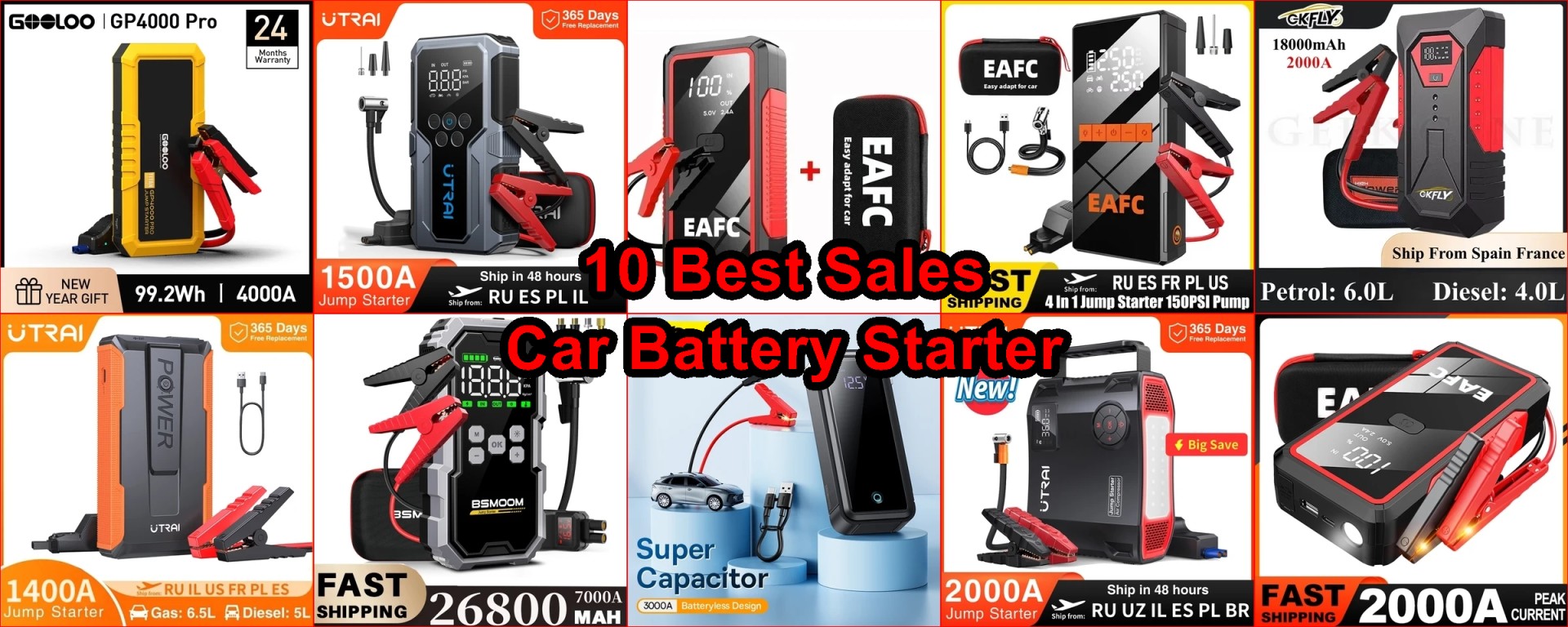 best AliExpress jump starter 2025