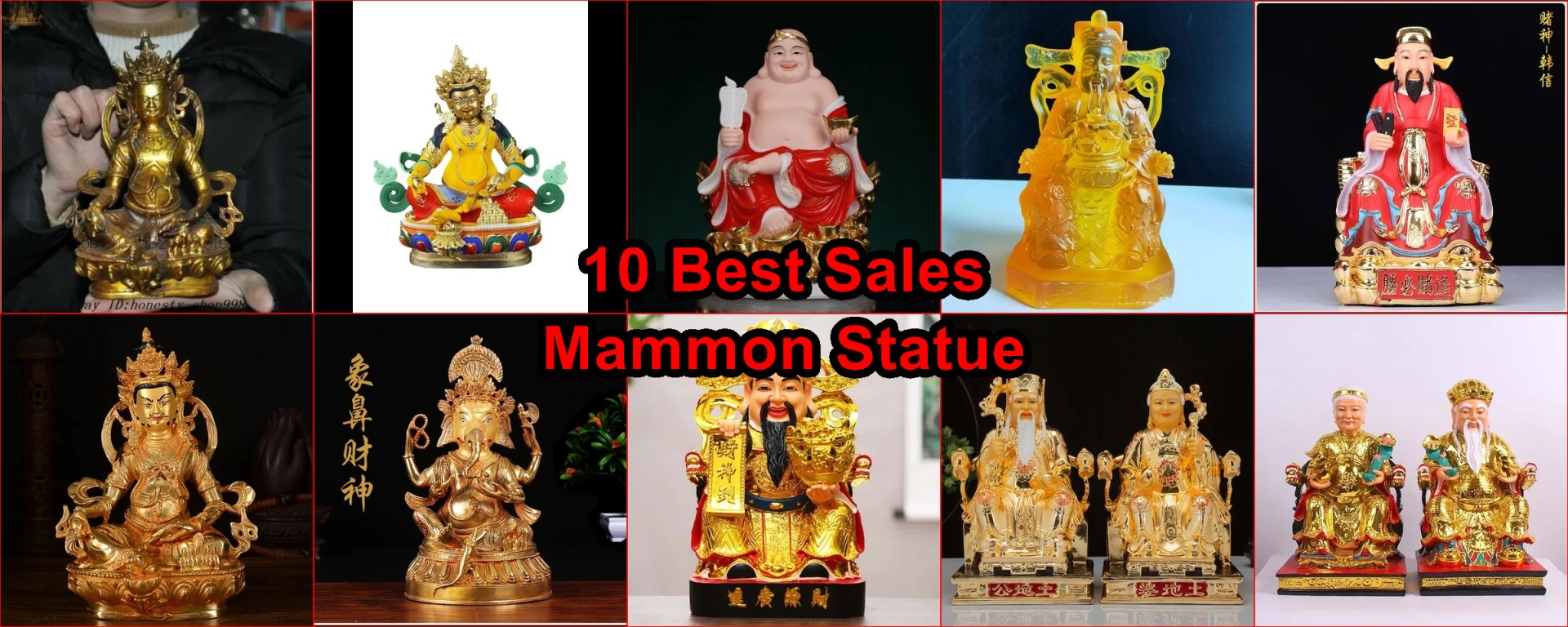 Mammon wealth god statue