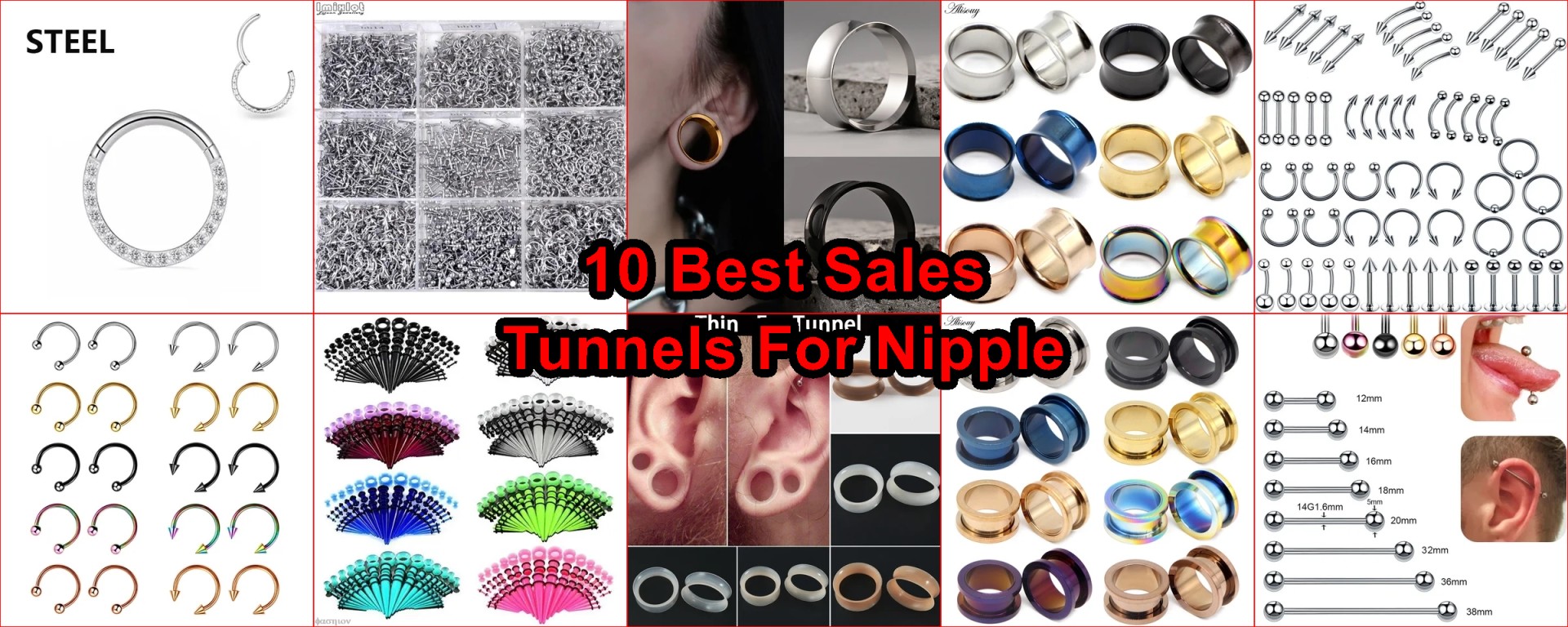 stainless steel piercings