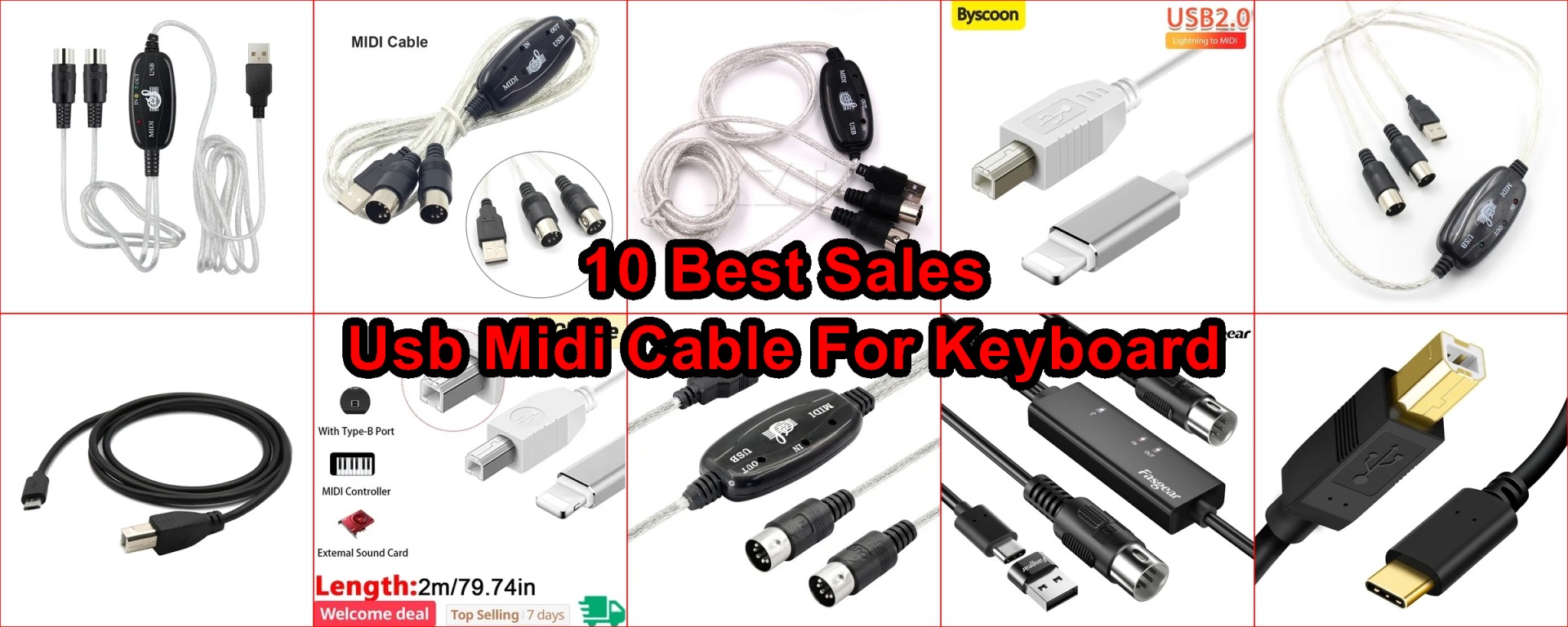 best USB MIDI cable 2025