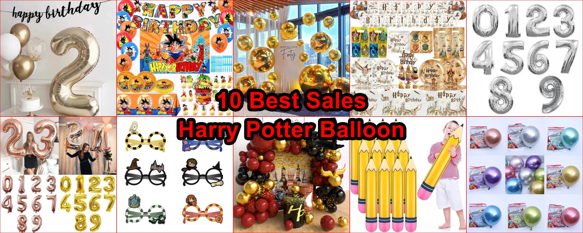 foil number balloons