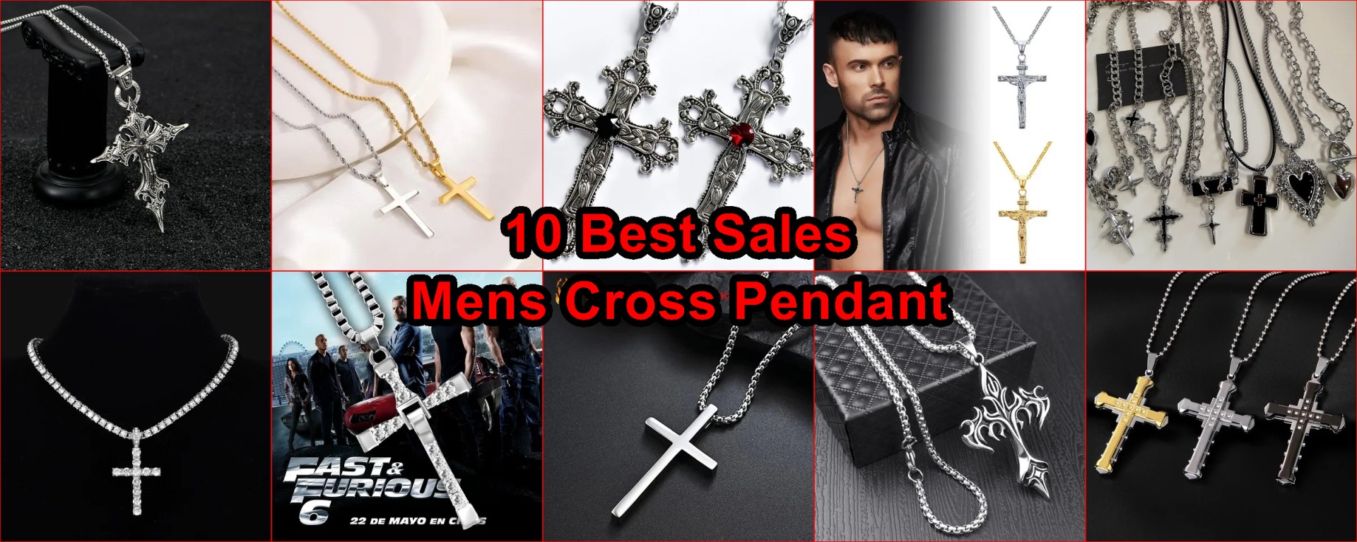 gothic cross pendant