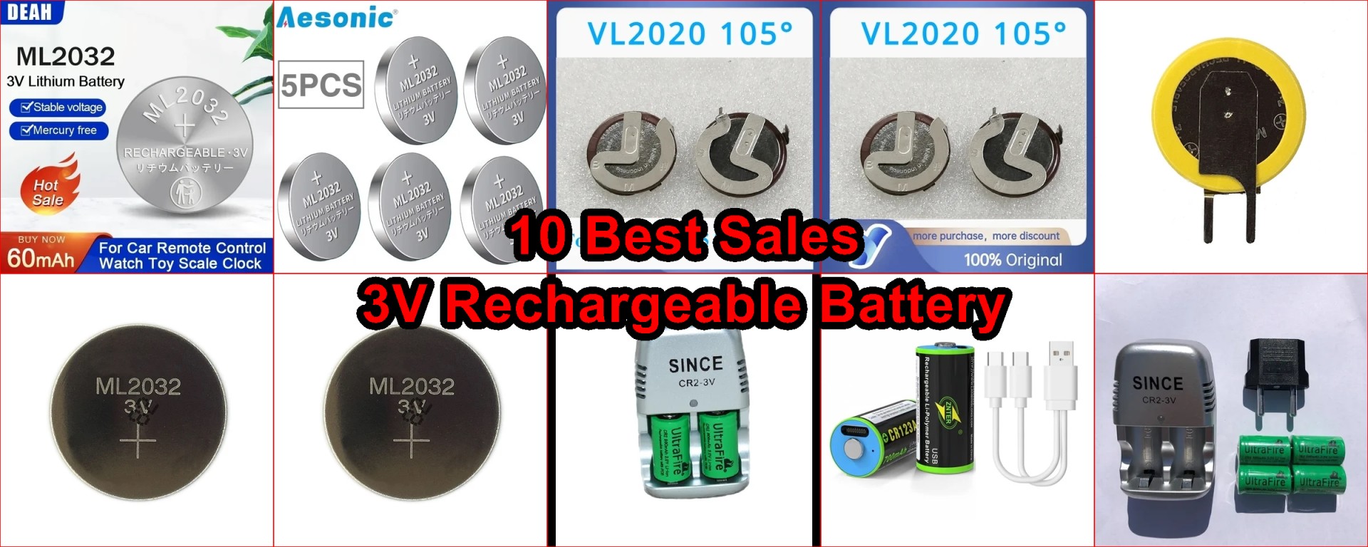 ML2032 rechargeable battery