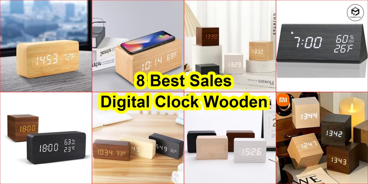 best wooden LED clocks
