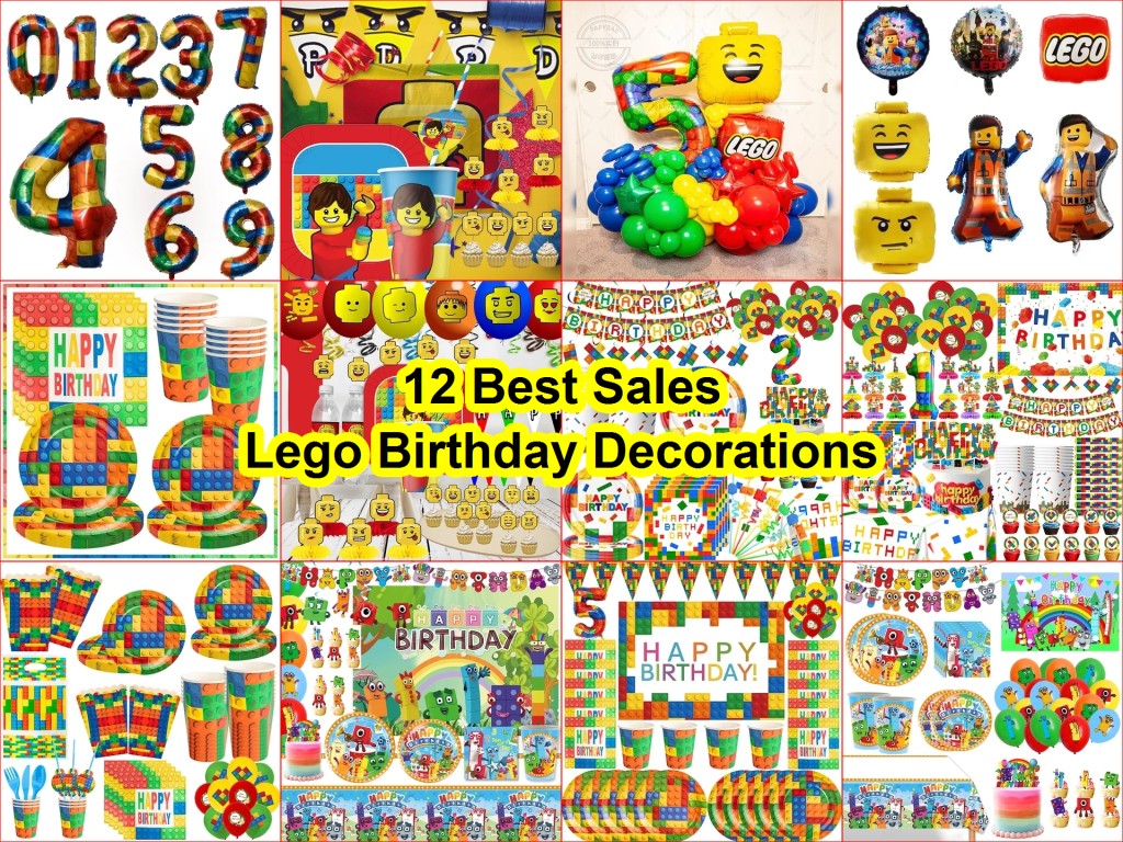 building block party decorations