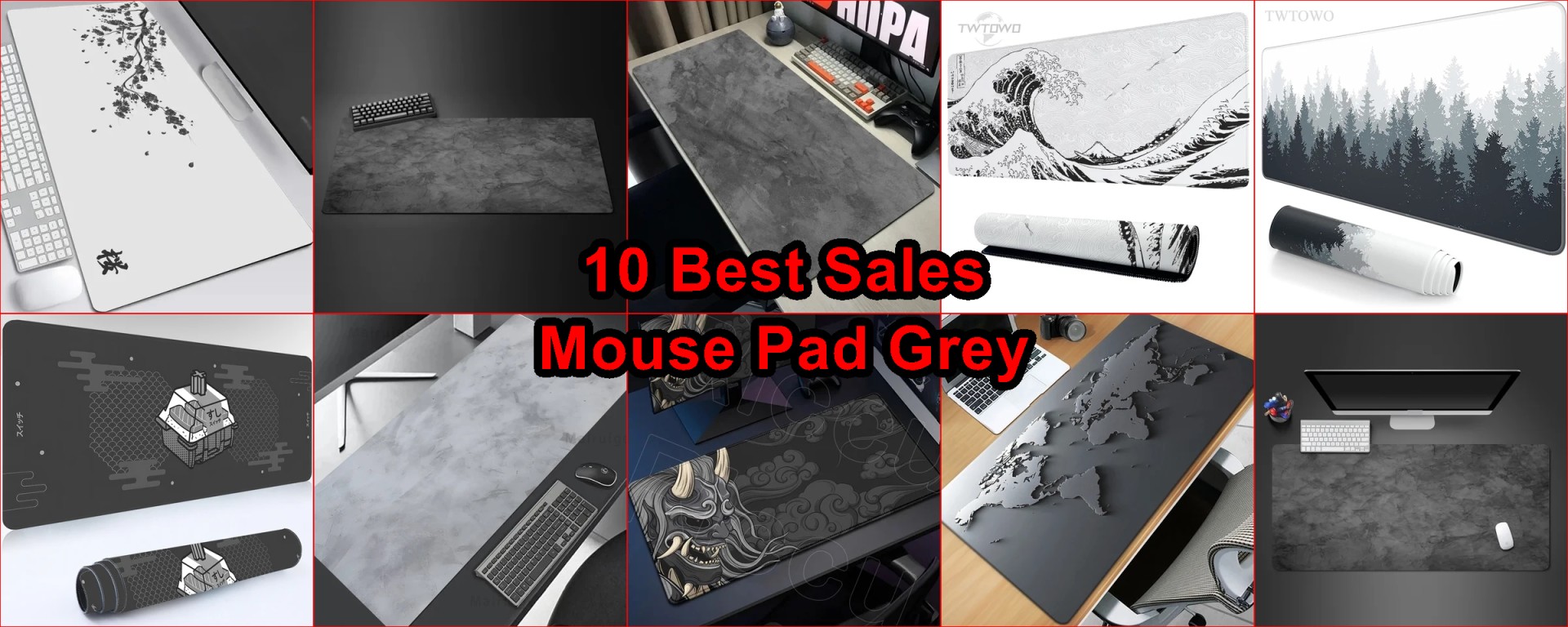 gray gaming desk mat