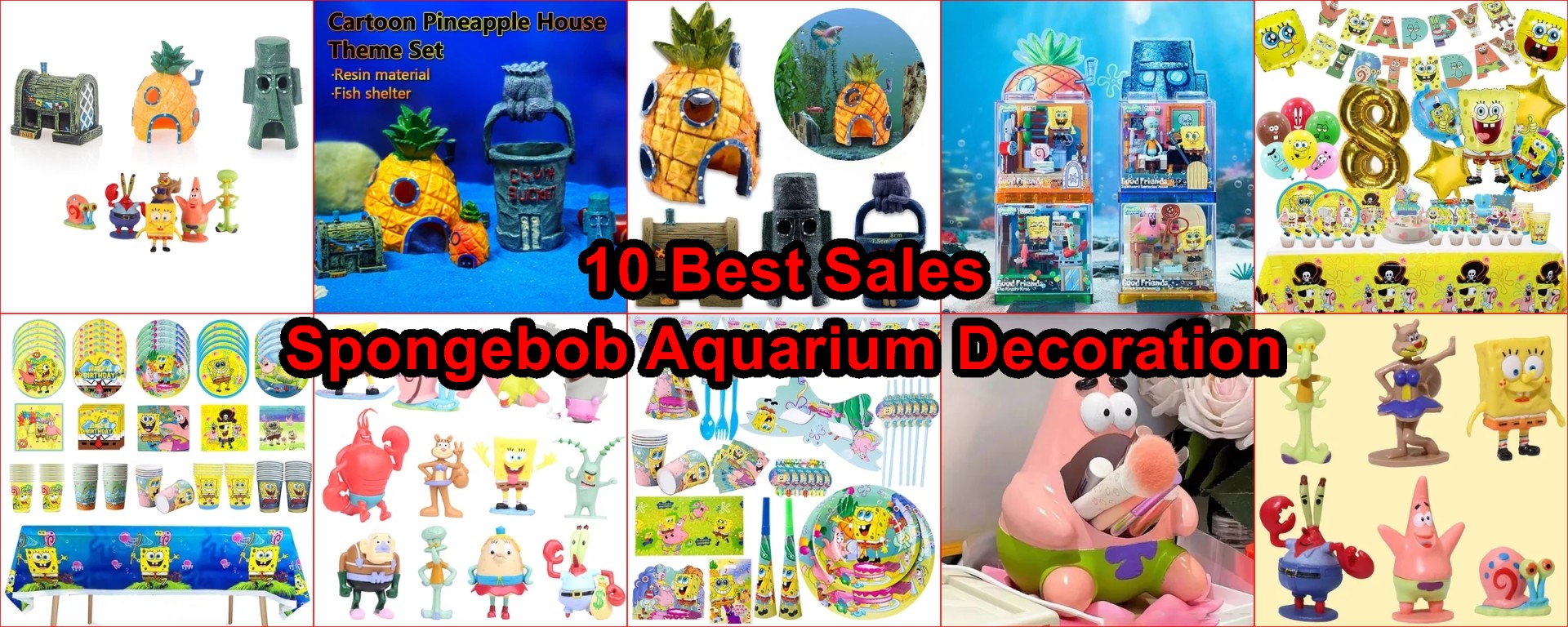 SpongeBob aquarium decor