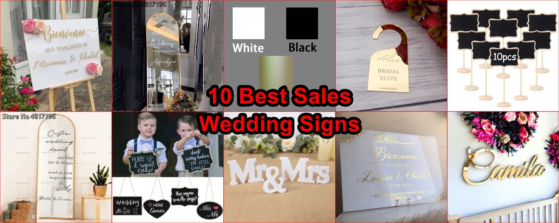 custom wedding sticker