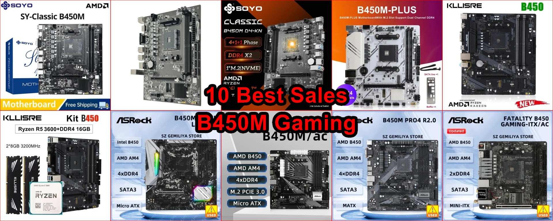 B450M motherboard AliExpress