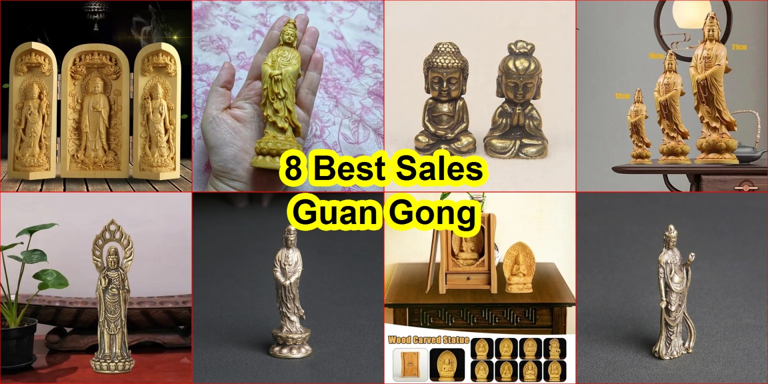 Buddha figurine wood brass