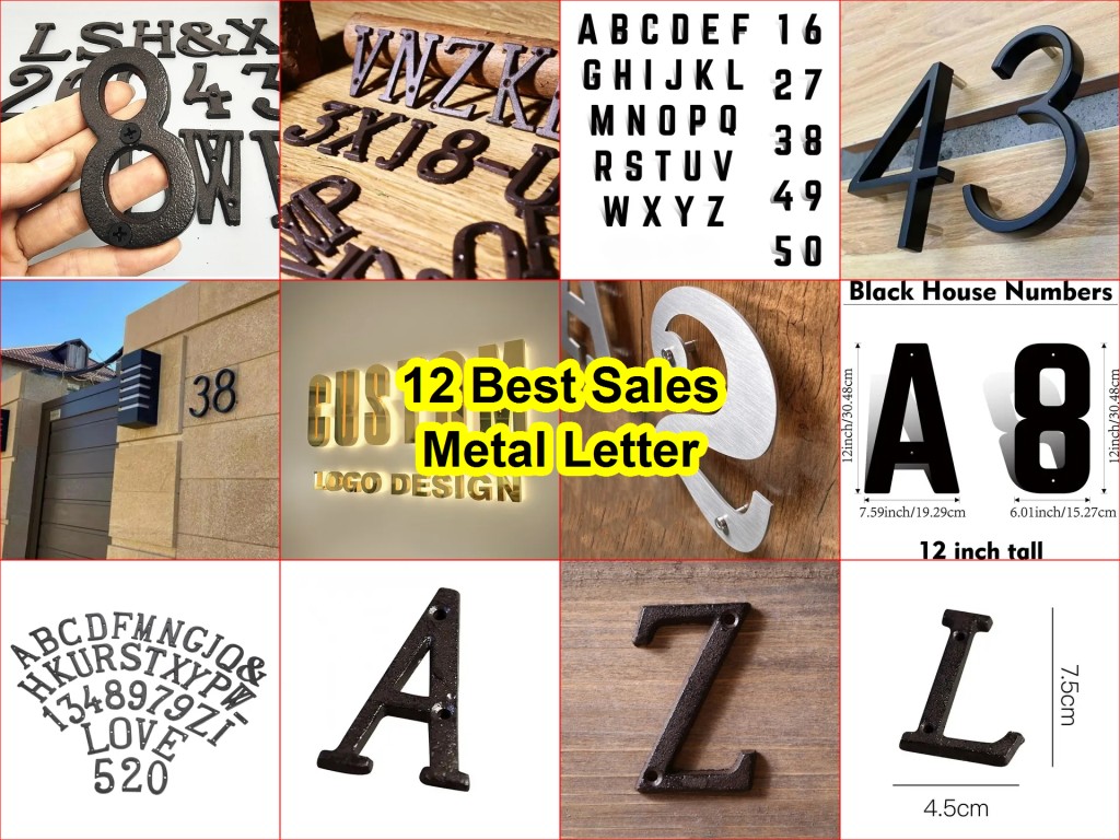 metal door number signs