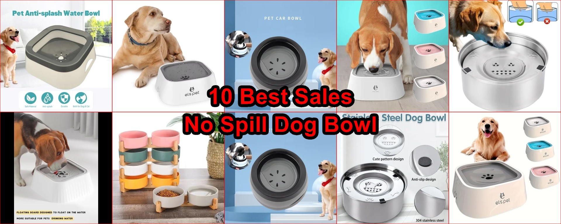 no spill pet bowls