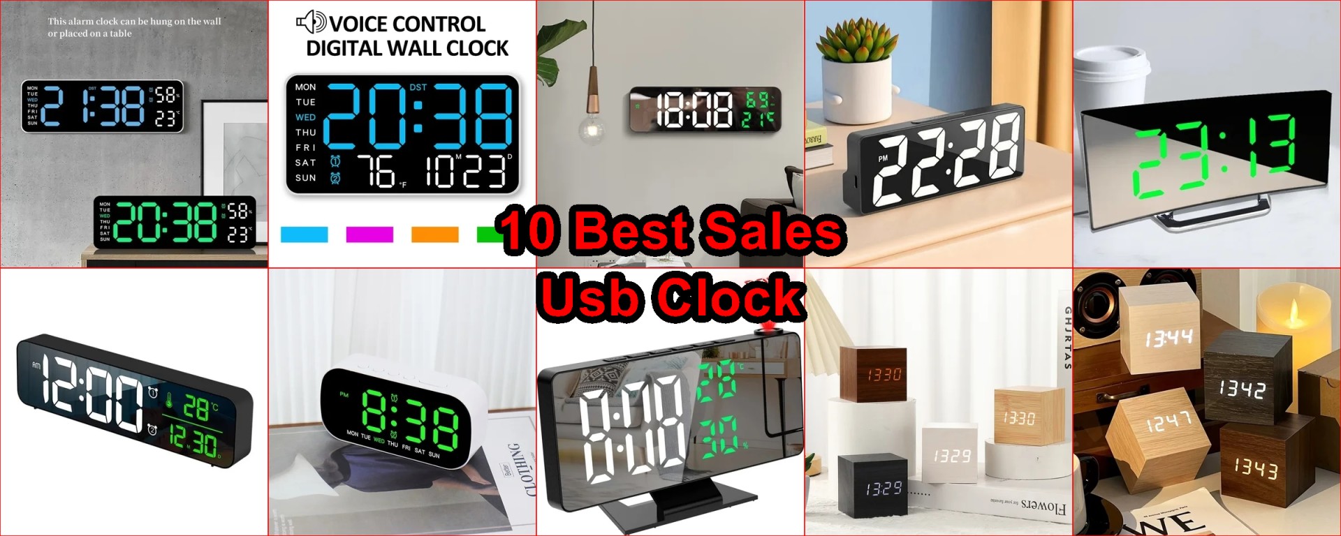 LED wall clock AliExpress