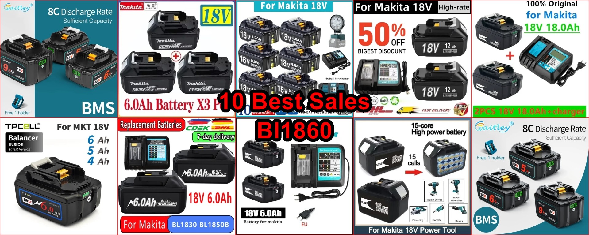 AliExpress Makita batteries