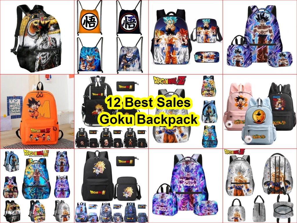Goku anime school bag