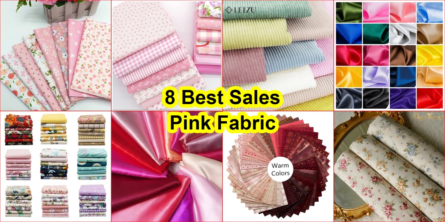 pink floral cotton fabric