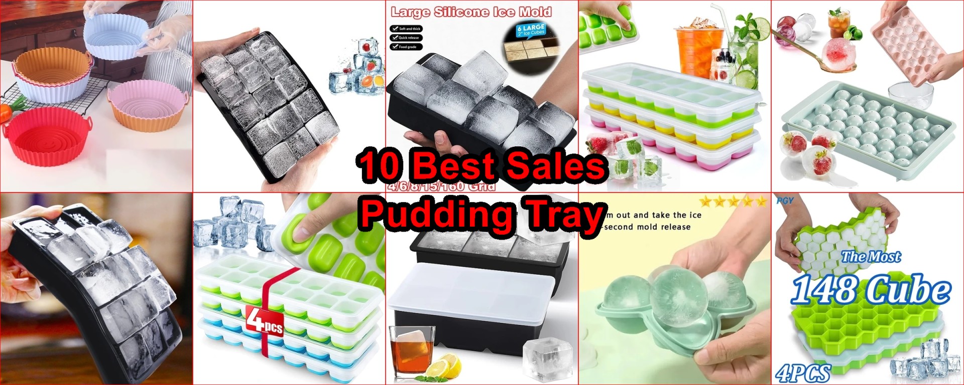 silicone ice cube trays