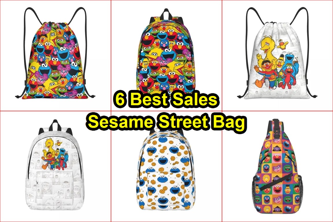 Cookie Monster drawstring bag