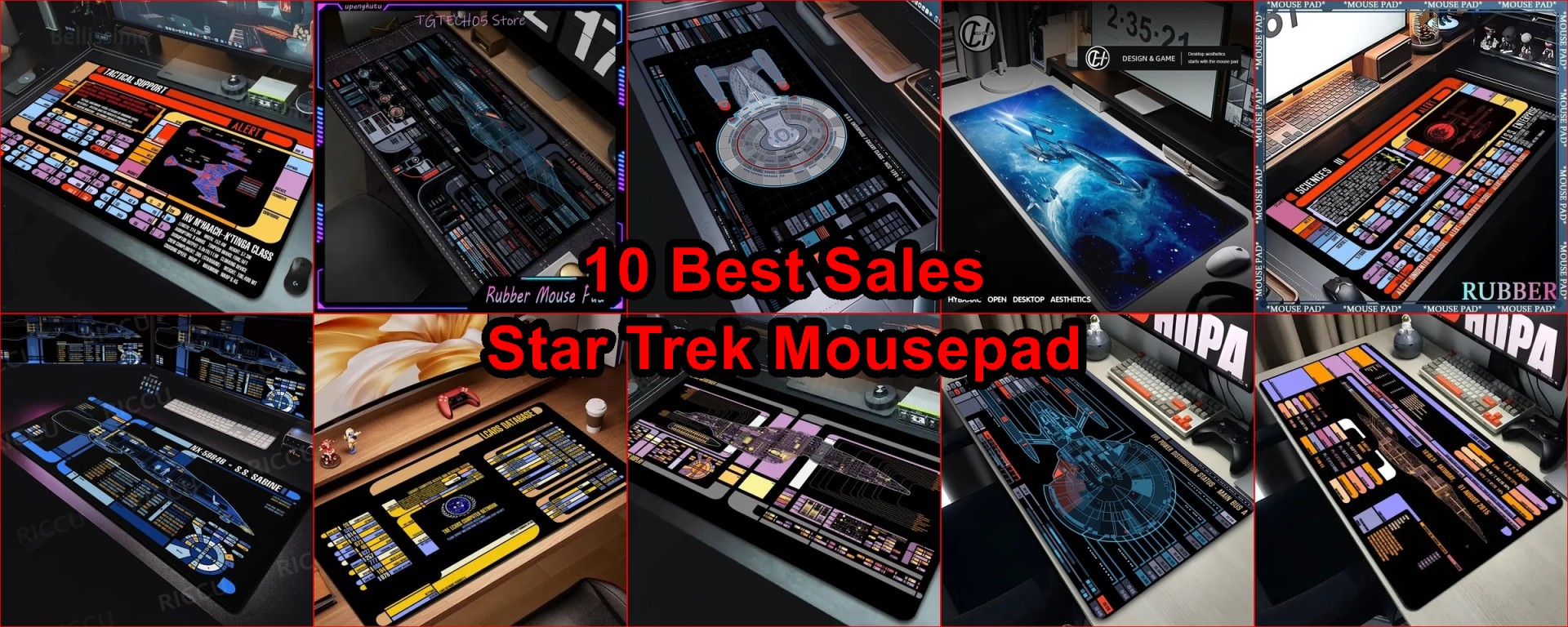 LCARS desk mat AliExpress