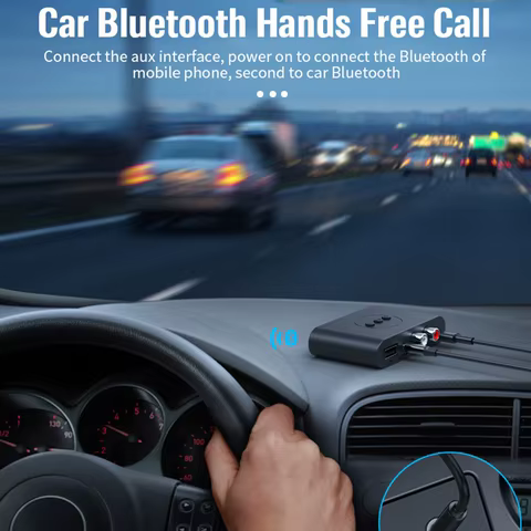 Bluetooth 5.2 Audio Receiver NFC U Disk 3.5mm AUX RCA USB Stereo Music Wireless Adapter With Mic For Car Kit Speaker Amplifier 10 best sales usb type c wireless adapter - №1