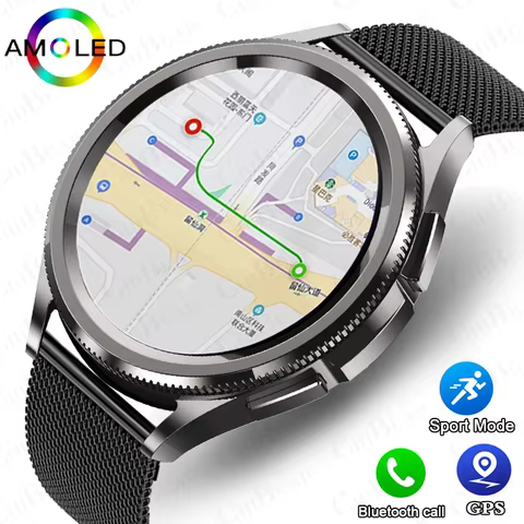 For Samsung Galaxy Watch6 Classic Smartwatch Men GPS Sports Health Heart Rate Waterproof Bluetooth Call Smart Watch 2024 New 8 best sales smart watches samsung - №1