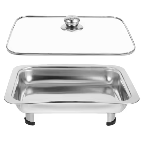 Buffet Chafing Food Set Dish Warmer Pan Tray Chafer Steel Stainless Server Serving Warmers Pans Dishes Trays Catering Servers 10 best sales chafing dishes - №1