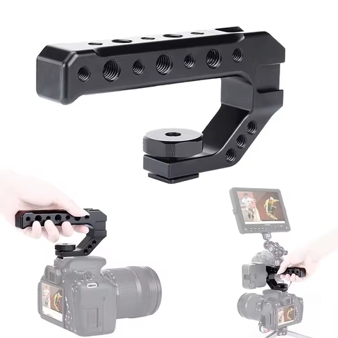DSLR Camera Top Handle Grip Mirrorless Smallrig Camera Cold Shoe Adapter Mount Hand Held Stabilizer Camera Accessory Top Handle 12 best sales fuji xt3 - №11
