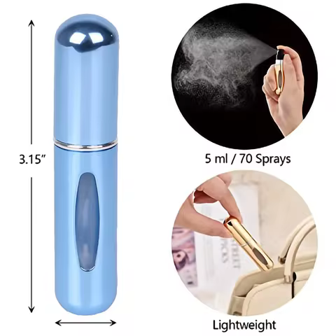 5ml Perfume Atomizer Portable Liquid Cosmetics Containers Traveling Mini Alcochol Perfume Refillable Bottles Empty Spray Bottle 12 best sales nicotine liquid - №3