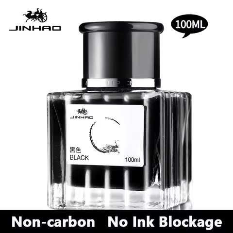 JINHAO 30/50/100ml Fountain Pen Ink Non-carbon Cartridge Refill Glass Bottled Fountain Pen Ink Stationery Office School Supplies 6 best sales fountain pen ink - №5