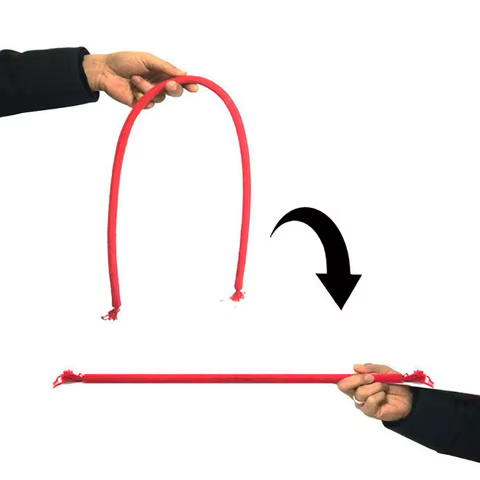 Deluxe Stiff Rope (Red) by Kupper Magic Tricks Soft Rope To Stiff Magia Close Up Street Illusions Gimmicks Mentalism Funny Props 10 best sales flash magic - №9