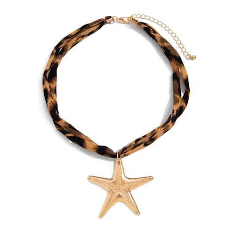Ingemark 7 Styles Ethnic Multilayer Velvet Chain Necklace Women 2025 New Fashion Metal Conch Starfish Heart Pendant Neck Jewelry 8 best sales earthy jewelry - №1