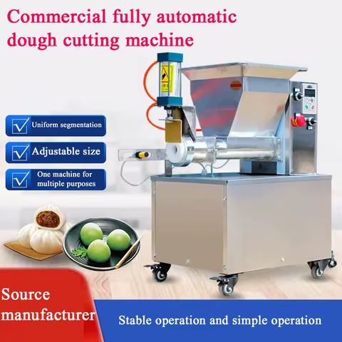 Fully Automatic Dough Ball Cutting Making Machine Bakery Hamburger bun Pizza Dough Divider Rounder Commercial 6 best sales dough divider - №6