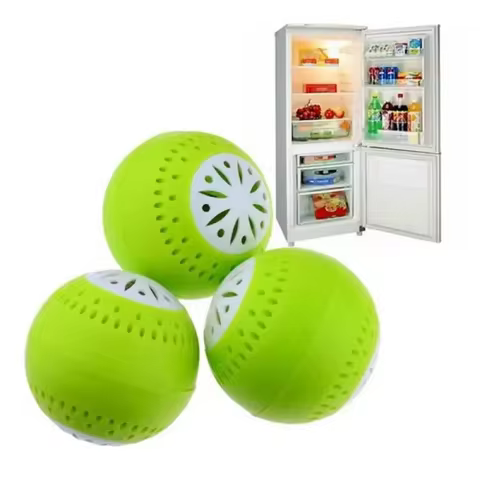3 Pcs/set Refrigerator Deodorant, Fridge Odor Removal Balls With Active Carbon, Kitchen Tool Household Cleaning Products 8 best sales fridge smell - №1