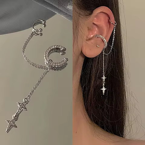 10 best sales ear cuffs silver - №4
