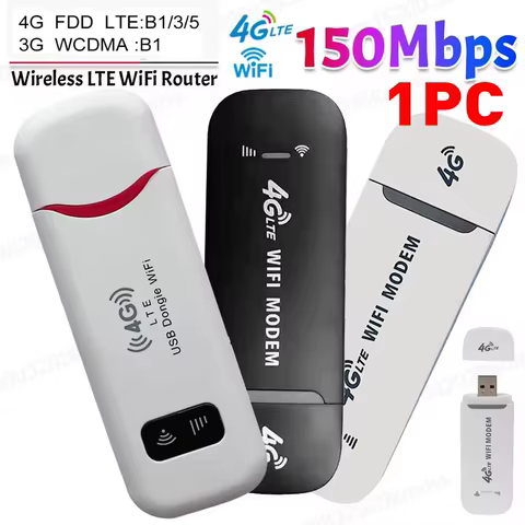4G LTE Wireless USB Dongle Mobile Broadband 150Mbps Modem Stick 4G Sim Card Wireless Router Home Office Wireless WiFi Adapter 12 best sales internet modem - №2