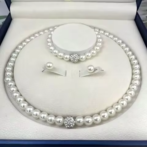 12 best sales crystal necklace set - №3