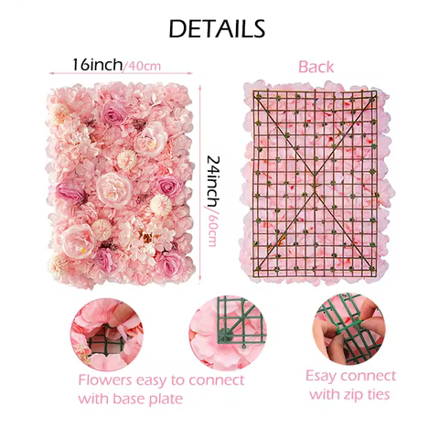 10 best sales flower wall panels - №2