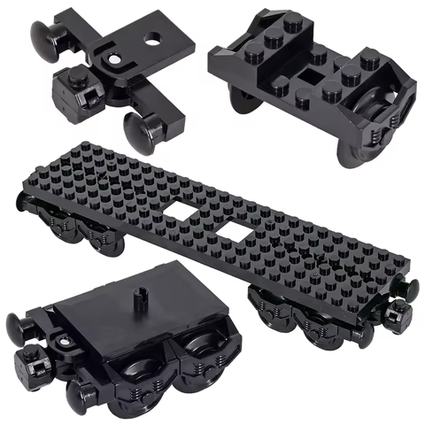 MOC City Creative Idea Train Base Wheel Carriage Building Blocks Bricks Assembled DIY Toys for Kids Christmas GiftS 10 best sales big bang lego - №8