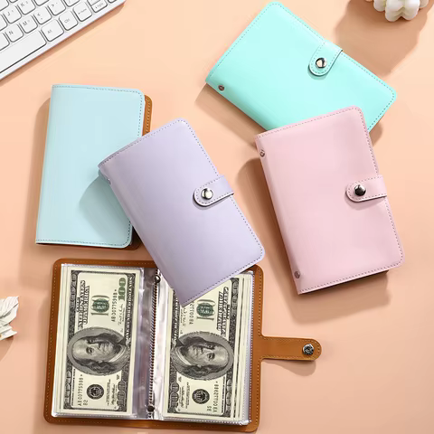 100 Envelopes Savings Money Book Banknote Album Money Holder Album Cash Collect Book Money Saving Organizer Photocard Holder 12 best sales album for banknotes - №10