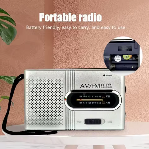 BC-R21/961/962 Mini Radio AM FM Battery Operated Portable Radio Best Reception Longest Lasting For Running Walking Home Soundbox 8 best sales custom desk mat - №2