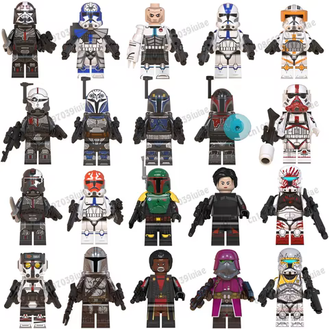 Star Wars Clone Troopers 501st Regiment Imperial Stormtrooper Mandalorian Mini Robot Figure Toy Bricks Assembling Doll Present 8 best sales armadura clon star wars - №5