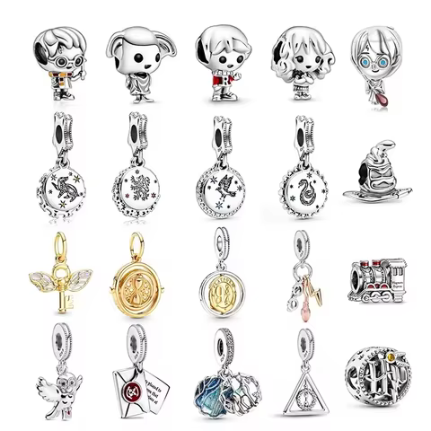 MINISO Disney Hot selling S925 Sterling Silver Harry Potter Charm Suitable Original Pantaro Bracelet Exquisite Gift For Women 10 best sales aruba souvenir - №2