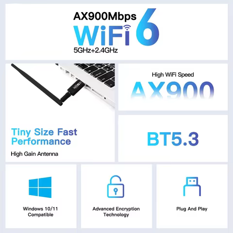 12 best sales wifi bluetooth usb adapter - №12