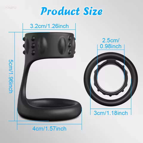 Male Penis Rings Cock Ring Delay Ejaculation Penisring Dick Sex Toys for Men Couples Adult Enhancing Erection Penis Extender 18+ 10 best sales male torture - №4