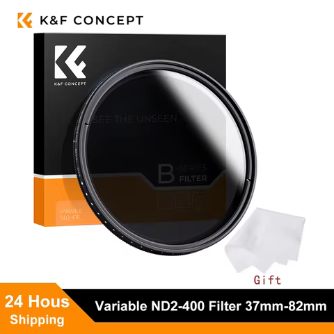 K&F Concept ND2-ND400 Variable ND Filter 37/40.5/43/49/52/55/58/67/72/77/82mm Adjustable Neutral Density DSLR Camera Lens Filter 8 best sales dprk - №5