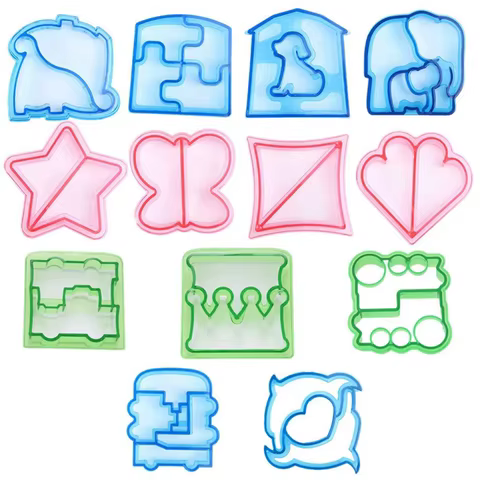 Kids Sandwich Cutter Bread Mold Cartoon Squirrel Sea Dog Bread Knife Sandwich Cutter Sealer for Bento Lunch Boxes Accessories 8 best sales teddy bear cookie cutter - №8