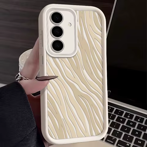 Zebra Striped Pattern Case For Samsung Galaxy S25 Edge S25 S24 S23 S22 Ultra S24 FE A15 A35 A54 A55 A25 A16 A56 Soft Phone Cover 10 best sales zebra phone case - №7