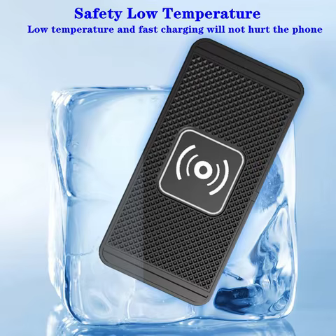 Car Wireless Charger for Iphone 16 15 15 Pro Max 14 13 12 X Samsung S24 S23 Wireless Car Charger Silicone Pad Stand Fast Charger 10 best sales moto g power 2022 - №6