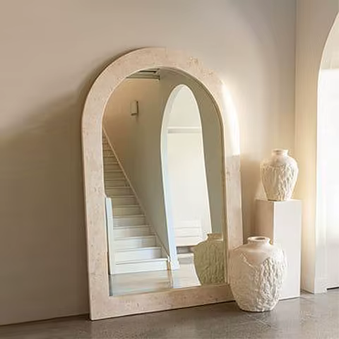 Designer Wedding Square Mirror Makeup Quality Luxury Aesthetics House Floor Mirrors Art Length Big Espejos De Piso Wall Decor 12 best sales floor length mirror - №10